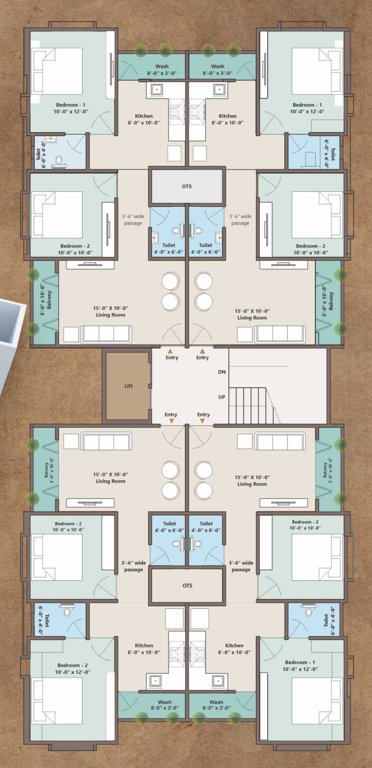  meera flats Tower B Cluster Plan