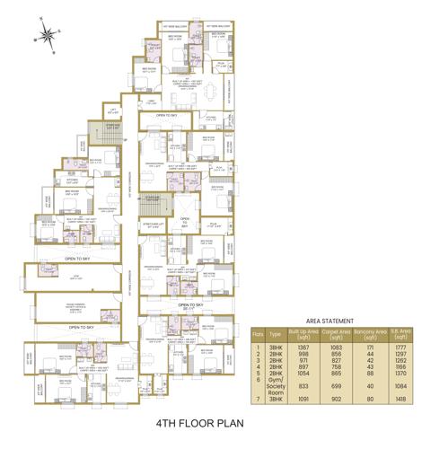  signature Signature Cluster Plan for 4th Floor
