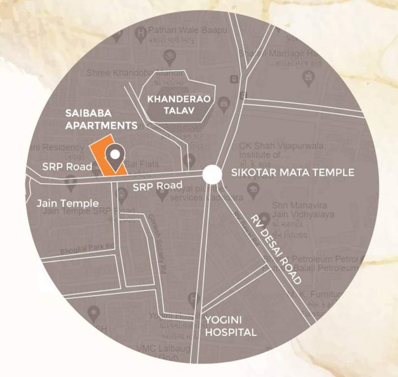  saibaba apartment Location Plan