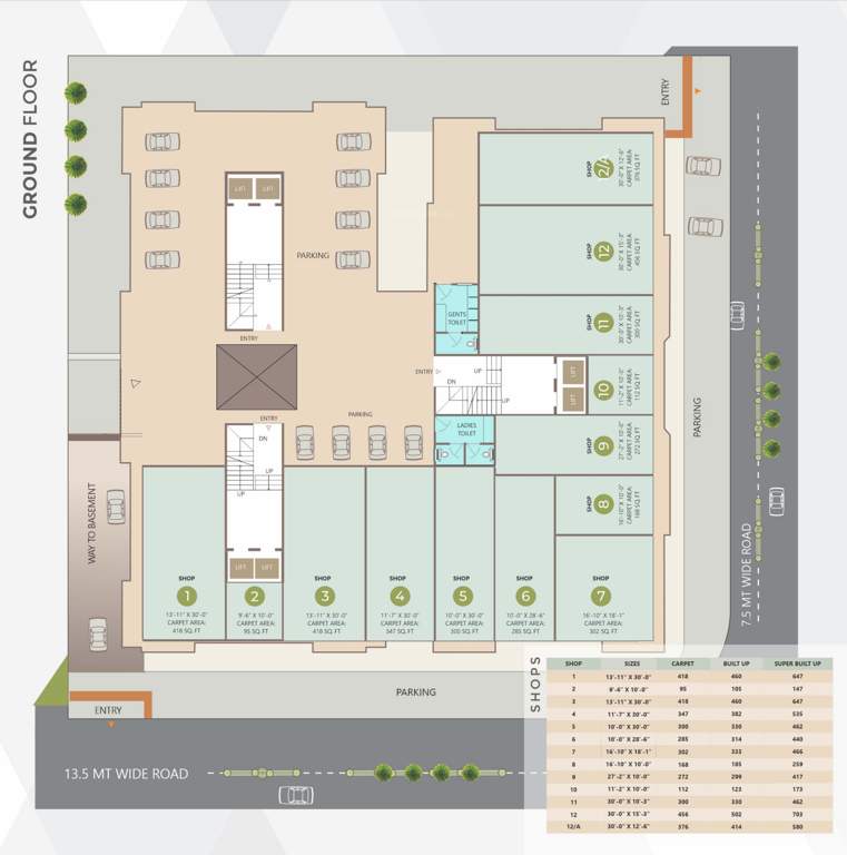  dhaval apartment Dhaval Apartment Cluster Plan for ground Floor