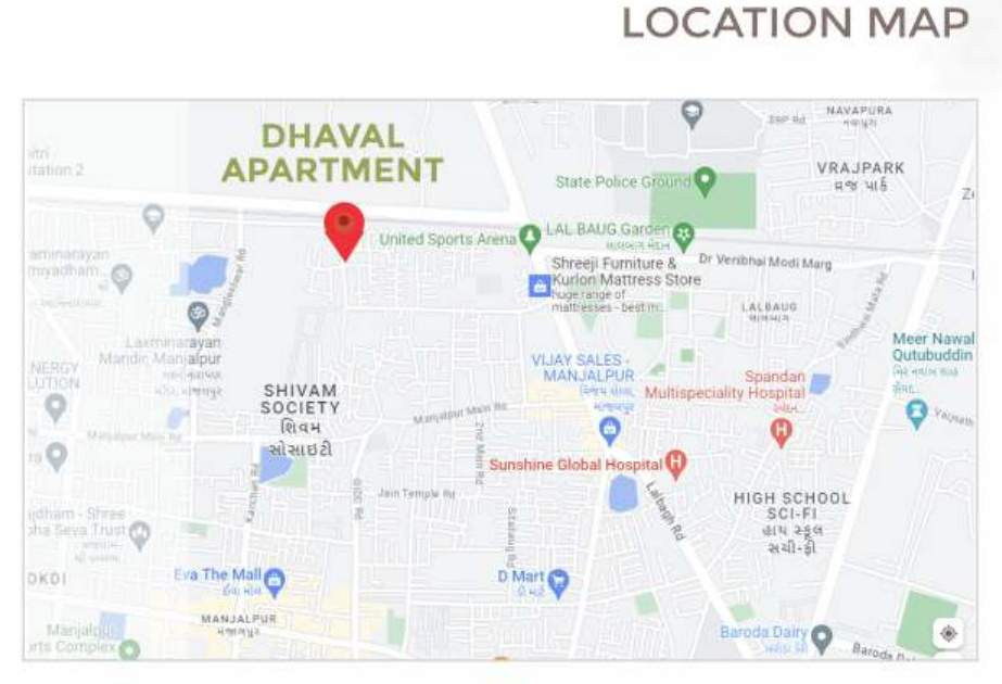  dhaval apartment Location Plan