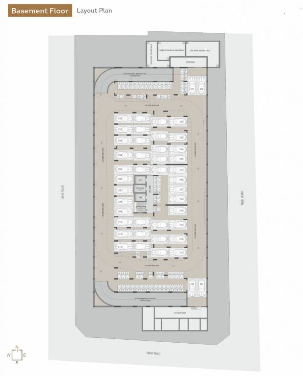ankur aralias Ankur Aralias Cluster Plan for basement Floor