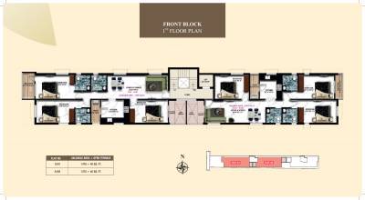  east Block A Cluster Plan for 1st Floor