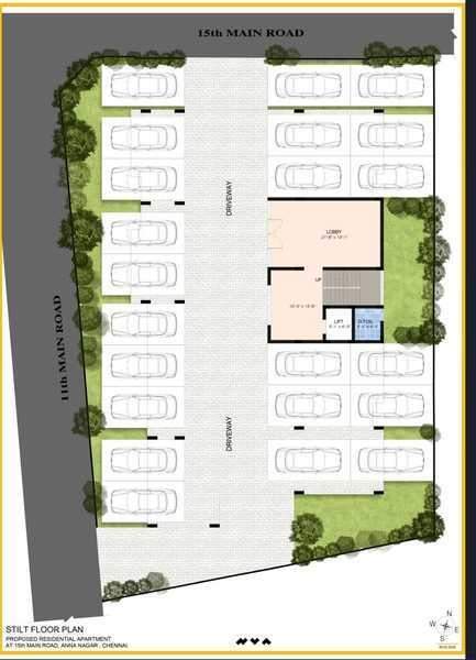  v r residences V R Residences Cluster Plan for ground Floor