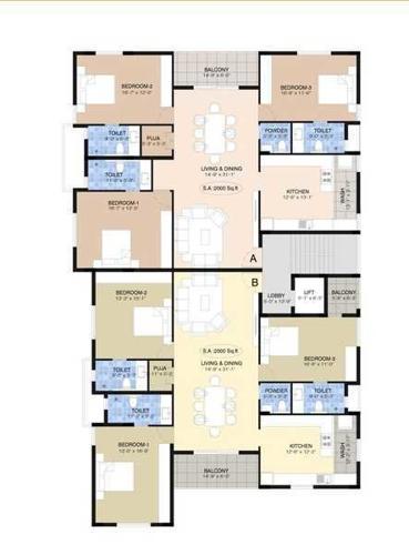  v-r-residences V R Residences Cluster Plan for Typical Floor