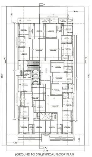 town-crest-ii Town Crest II Cluster Plan from ground to 5th Floor