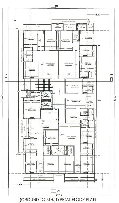  town crest ii Town Crest II Cluster Plan from ground to 5th Floor
