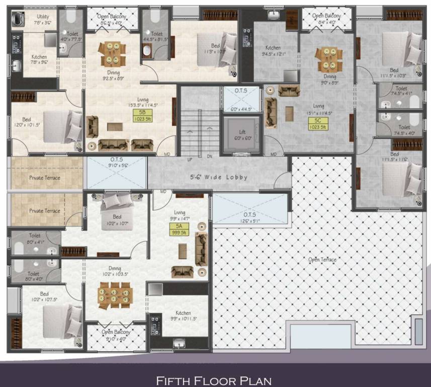  windsor castle Windsor Castle Cluster Plan for 5th Floor