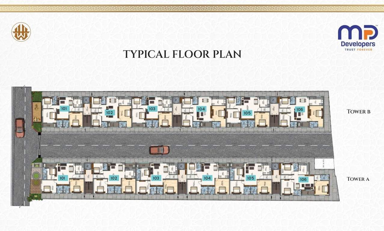  the white house tower a White House Tower A Cluster Plan from 1st to 3rd Floor