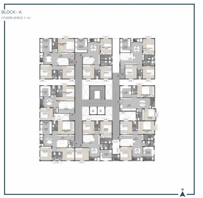  the banyan A Cluster Plan from 1st to 4th Floor