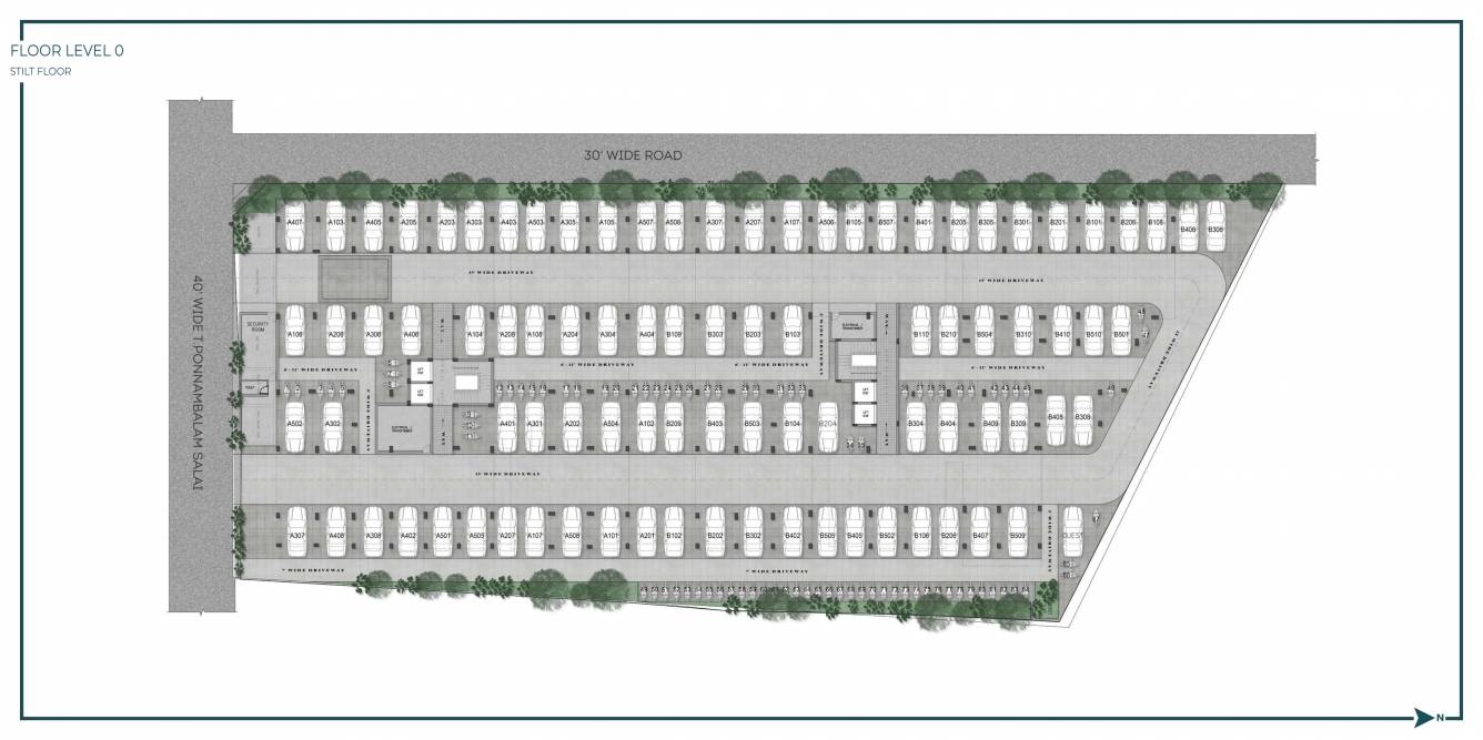  the banyan A To B Cluster Plan for ground Floor