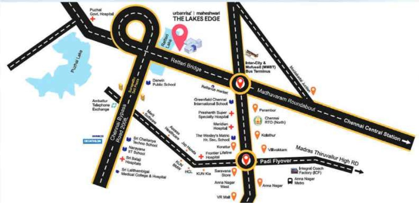  maheshwari the lakes edge Location Plan