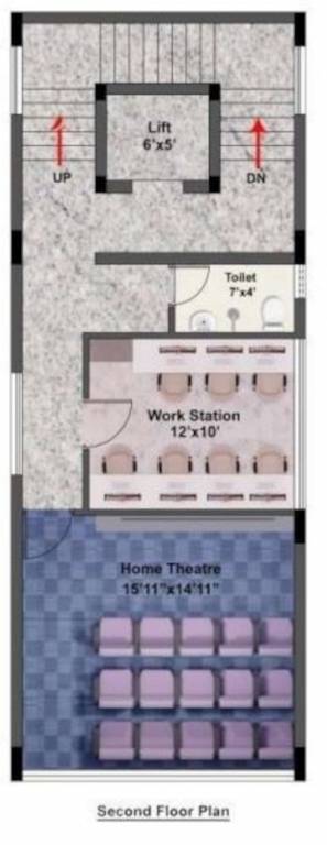  viraam Block  A,B Cluster Plan for 2nd Floor