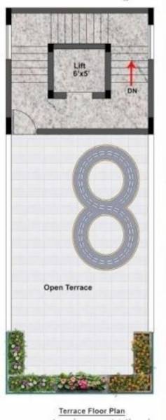  viraam Block -A ,B Terrace  Cluster Plan