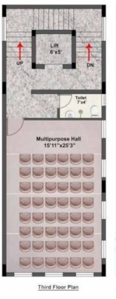  viraam Block -A Cluster Plan for 3rd Floor