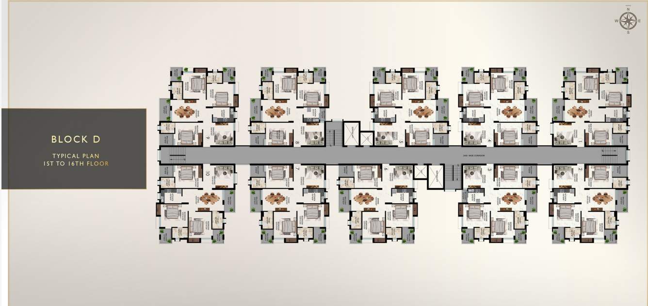  diamond city  Diamond City Block  D Cluster Plan from 1st to 16th Floor