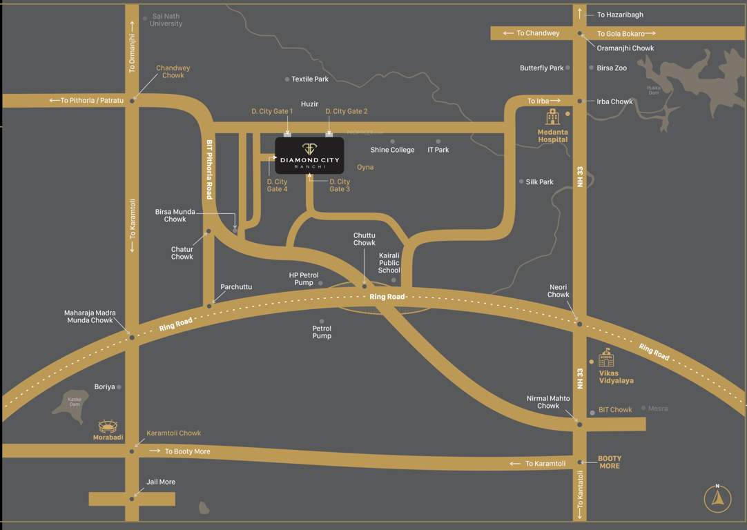  diamond city  Location Plan