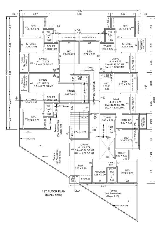  elite Elite Cluster Plan for 1st Floor