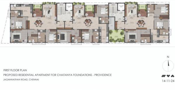  providence Providence Cluster Plan for 1st Floor
