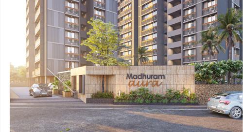  madhuram-aura Entrance Gate Security Cabin