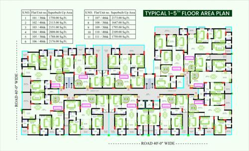  prime-ii Prime II Cluster Plan from 1st to 5th Floor