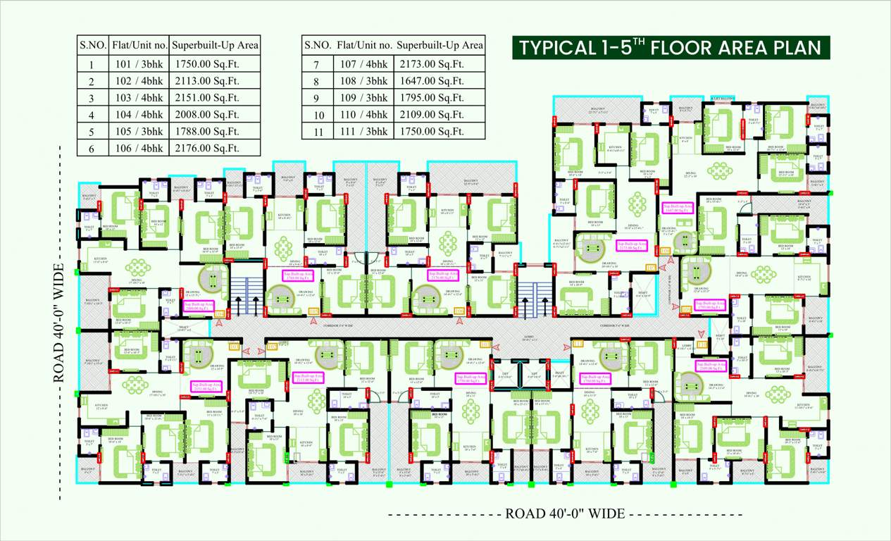  prime ii Prime II Cluster Plan from 1st to 5th Floor