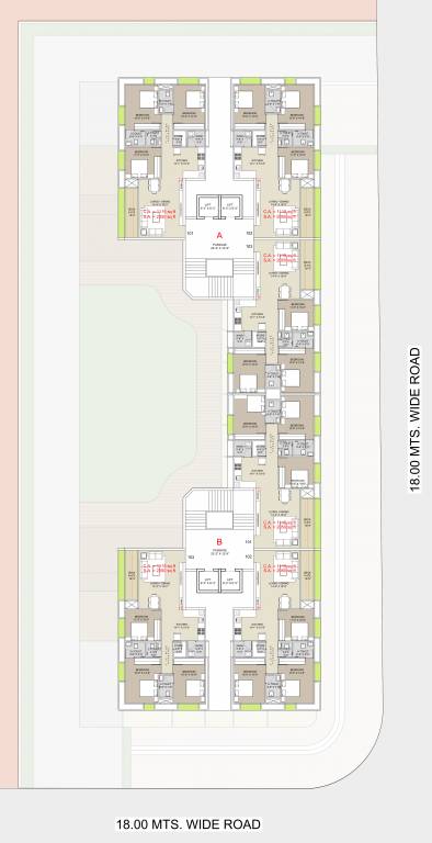  wellanta Block A & B Cluster Plan for Typical Floor