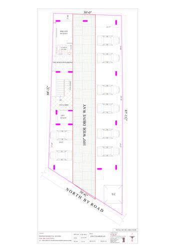  siget-poornapragna-residency Siget Poornapragna Residency Cluster Plan for stilt Floor