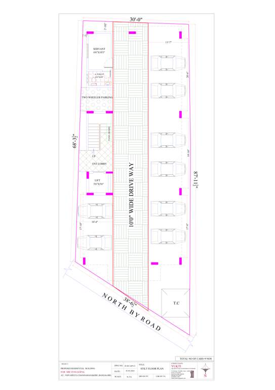  siget poornapragna residency Siget Poornapragna Residency Cluster Plan for stilt Floor
