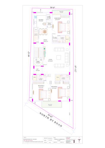  siget-poornapragna-residency Siget Poornapragna Residency Cluster Plan from 1st to 5th Floor