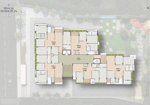  skypark Skypark Block1 Cluster Plan from 1st to 10th Floor