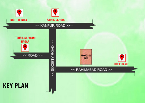  defence-paradise-lucknow Location Plan