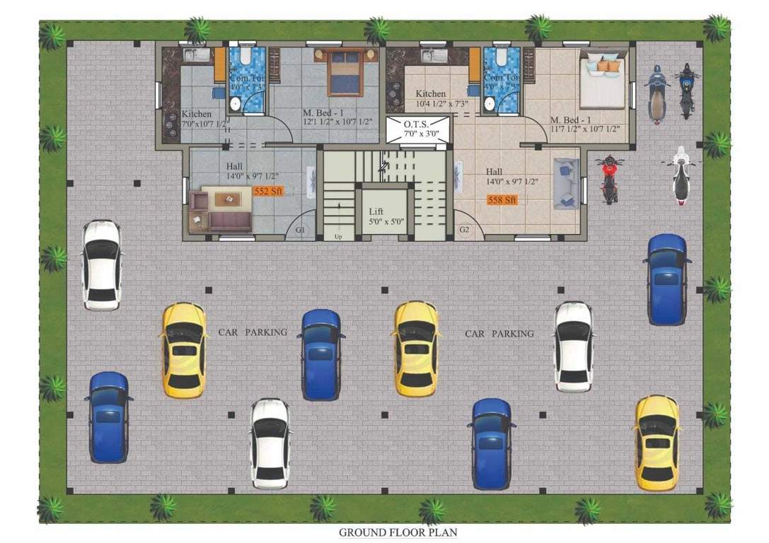  sudharshan vista Sudharshan Vista Cluster Plan for ground Floor