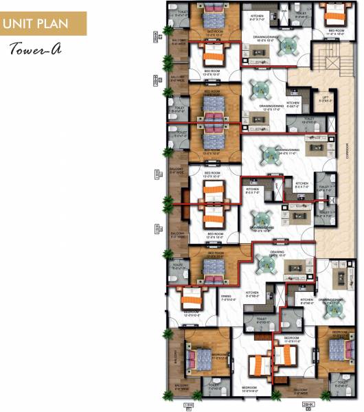 Block A Cluster Plan from 1st to 5th Floor aspire Block A Cluster Plan from 1st to 5th Floor