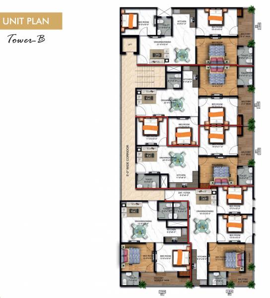 Block B Cluster Plan from 1st to 5th Floor aspire Block B Cluster Plan from 1st to 5th Floor