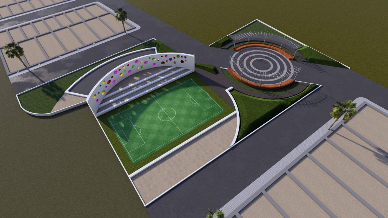  alaska green east Basketball Court