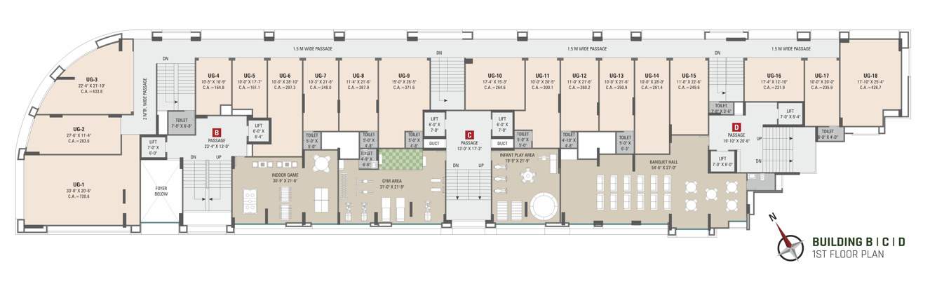 jivantta Jivantta Building B Cluster Plan for 1st Floor