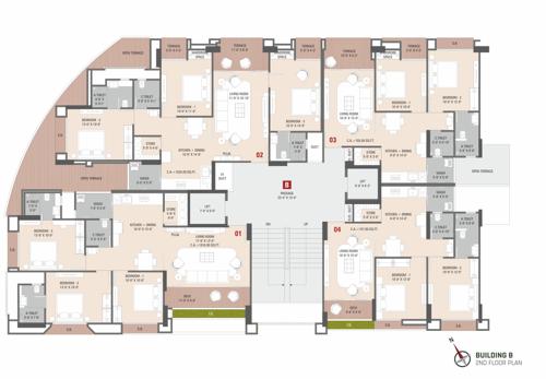 Jivantta Building B Cluster Plan for 2nd Floor jivantta Jivantta Building B Cluster Plan for 2nd Floor
