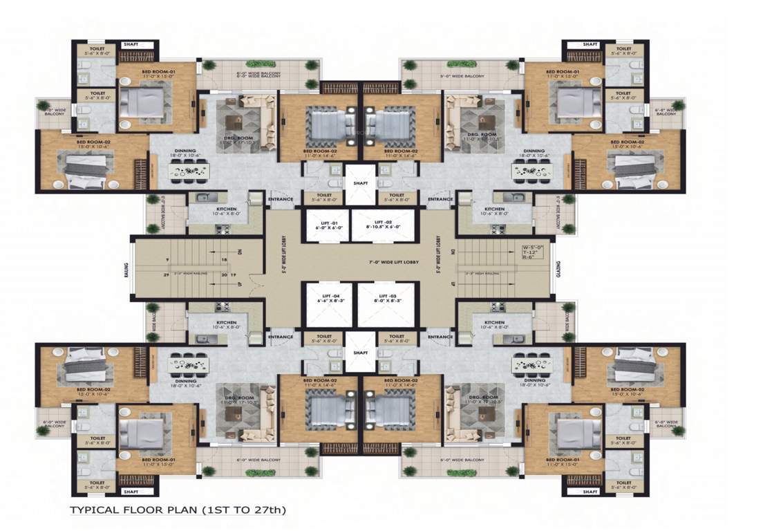  the vibe live the high life The Vibe Live The High Life Tower B Cluster Plan from 1st to 27th Floor
