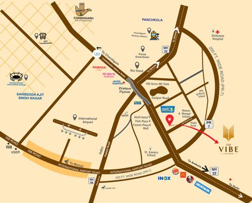 Location Plan the-vibe-live-the-high-life Location Plan