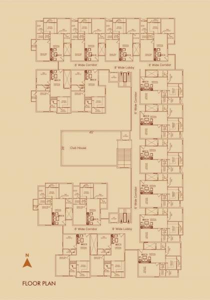 Block A Cluster Plan from 1st to 5th Floor aaranya Block A Cluster Plan from 1st to 5th Floor