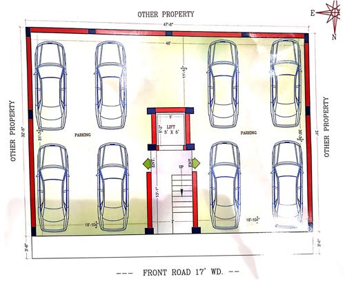  burari-heights Burari Heights Cluster Plan for Car Parking Floor