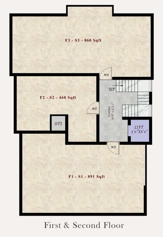  quartz Quartz Cluster Plan from 1st to 2nd Floor