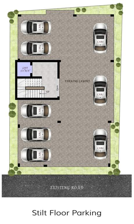  lapis lazuli AK Lapis Lazuli Cluster Plan for Stilt Floor Parking