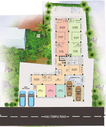  swapno-villa Swapno Villa Cluster Plan for ground Floor
