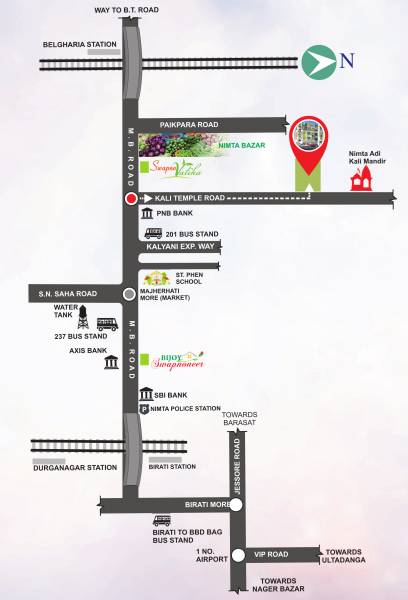  swapno-villa Location Plan