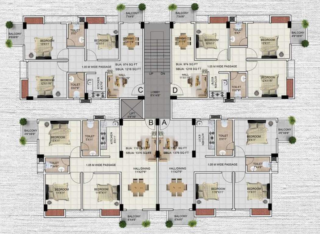  dolphin livin Dolphin Livin Cluster Plan from 1st to 4th Floor