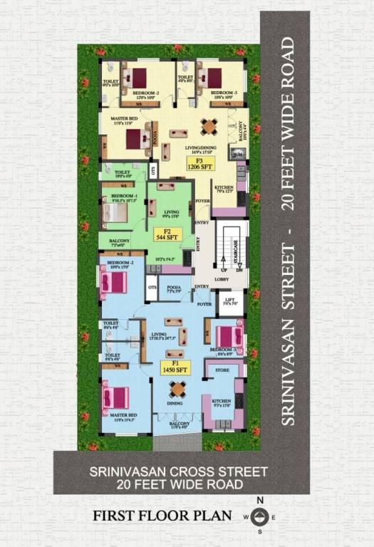  vanagopal enclave Vanagopal Enclave Cluster Plan for fast Floor