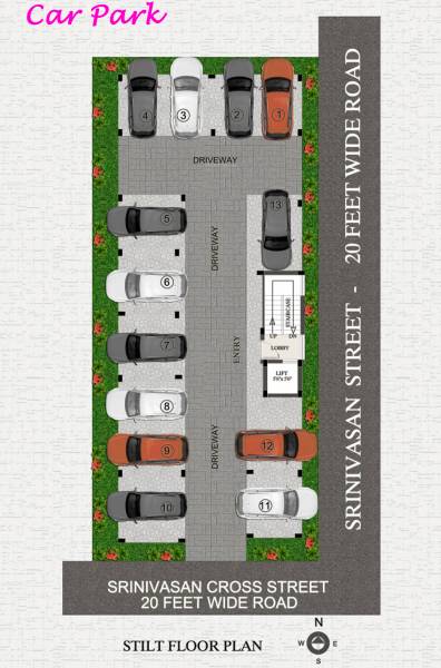  vanagopal-enclave Vanagopal Enclave Cluster Plan for Stilt Floor