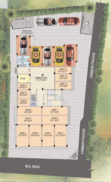  vatika Vatika Cluster Plan for ground Floor